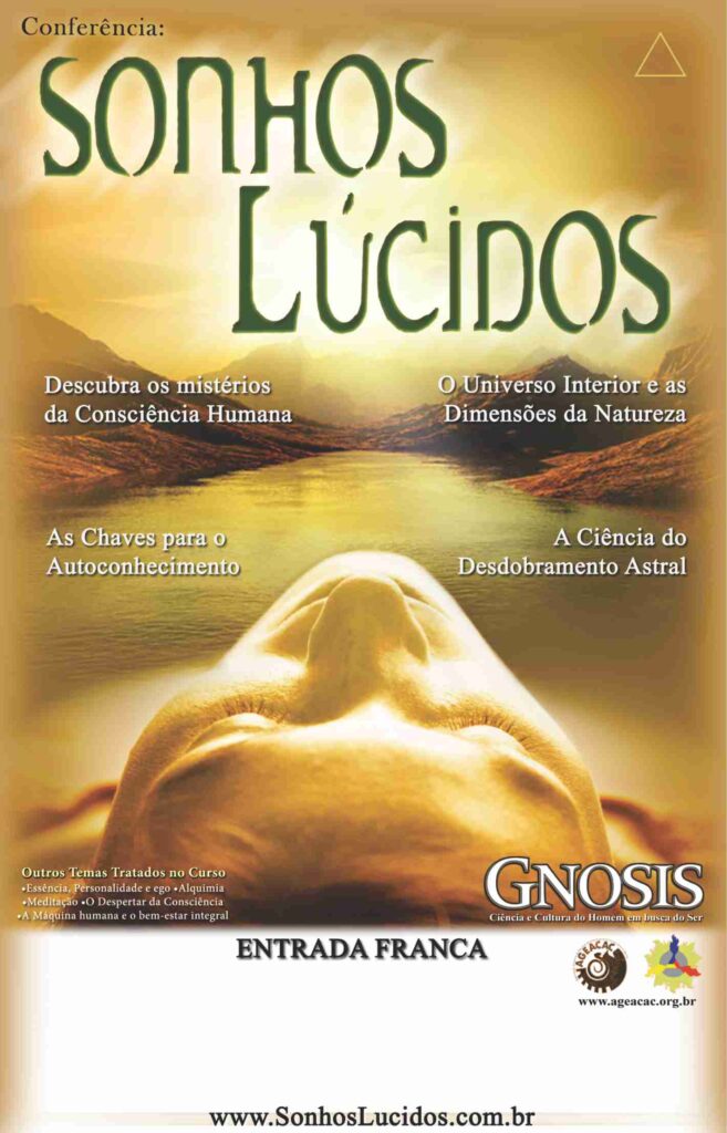 Palestra Sonhos Lúcidos- divulgação AGEACAC