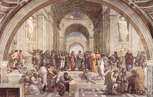 Escola de Athenas, Poli-Ética, Sócrates Platão
